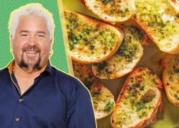 Guy Fieri’s 1-Ingredient Upgrade for Better Garlic Bread