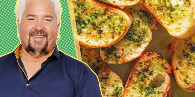 Guy Fieri’s 1-Ingredient Upgrade for Better Garlic Bread