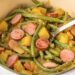 One Pot Smoked Sausage, Green Beans And Potatoes