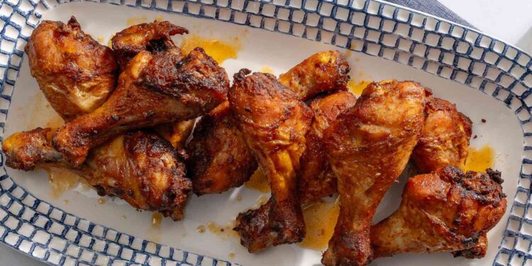 Spiced Chicken Drumsticks Recipe (4-Ingredient)