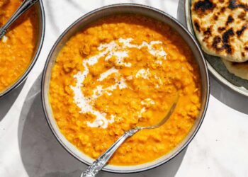 Red Lentil Coconut Soup Recipe (20 Minutes)