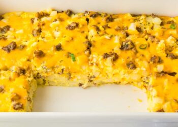 Sausage Potato Breakfast Casserole (Easy To Customize!)