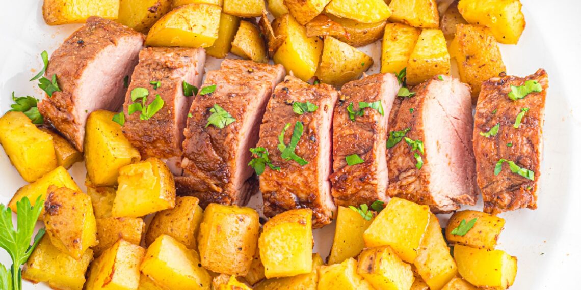 Pork Tenderloin With Potatoes (Sheet Pan Meal)
