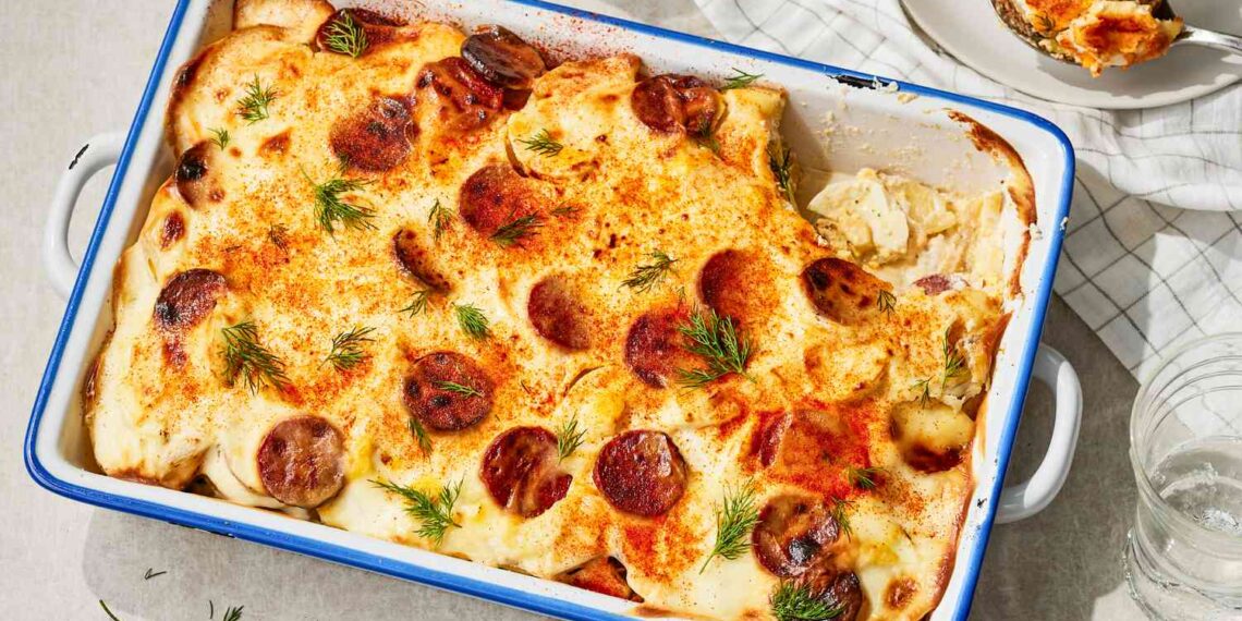 Rakott Krumpli (Hungarian Potato Casserole) Recipe
