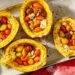 Feta and Tomato-Stuffed Spaghetti Squash Recipe (5 Ingredients)