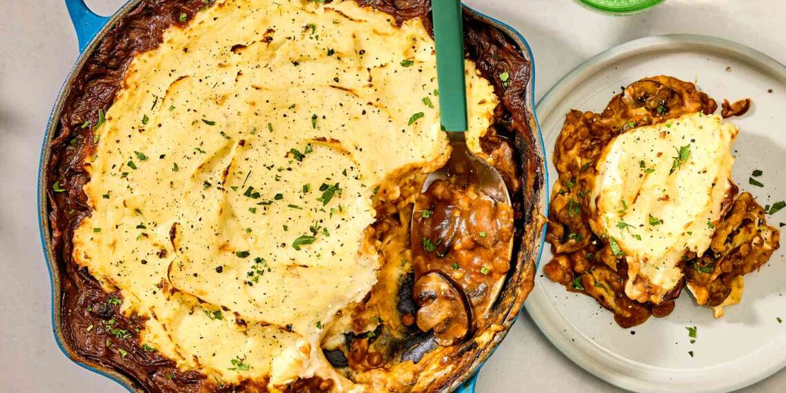 Lentil Shepherd’s Pie Recipe (5 Ingredients, 40 Minutes)