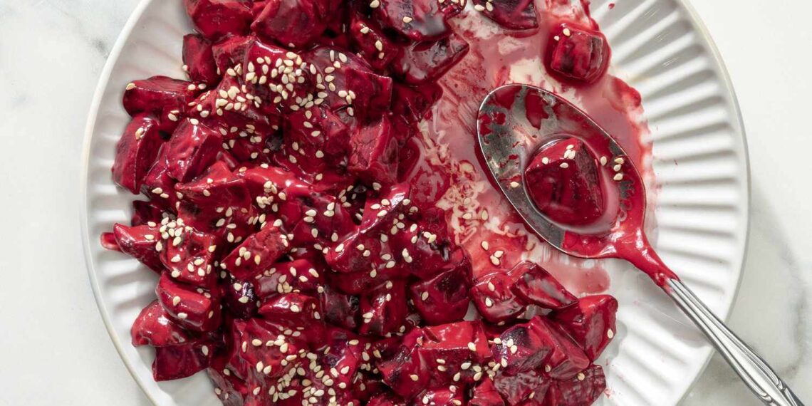Sweet and Creamy Beets Recipe (4 Ingredients)