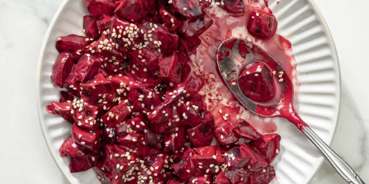 Sweet and Creamy Beets Recipe (4 Ingredients)