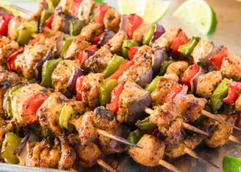 Grilled Chicken Kabobs (With Fajita Marinade)