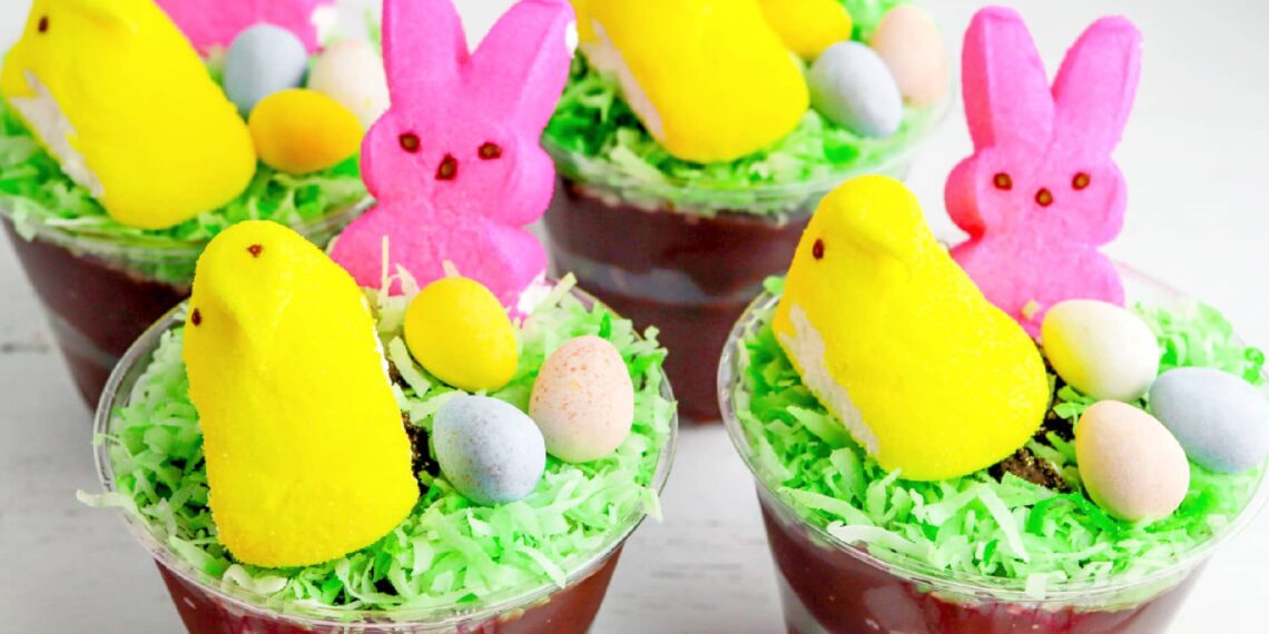 Easter Dirt Cups – On My Kids Plate