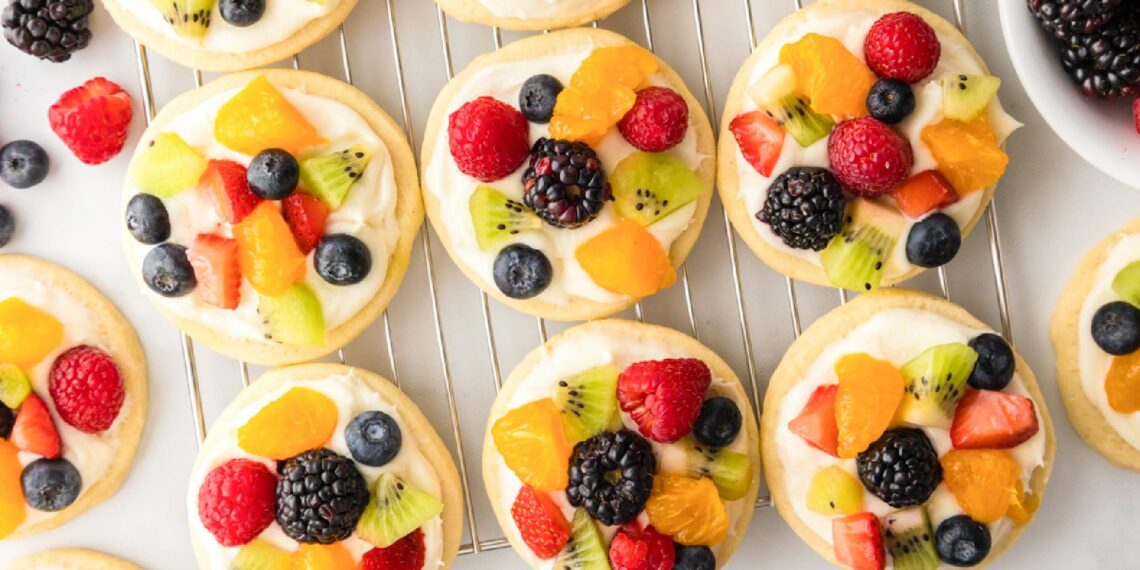 Fruit Pizza Cookies (Sugar Cookies)