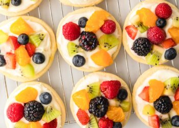 Fruit Pizza Cookies (Sugar Cookies)
