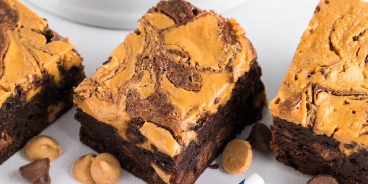 Peanut Butter Swirl Brownies – On My Kids Plate